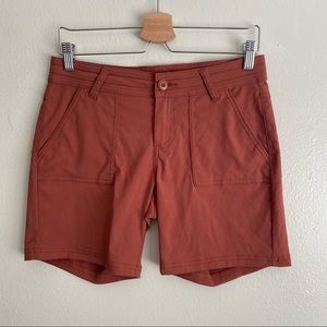 PRANA Rust Color Midi Shorts Size 4